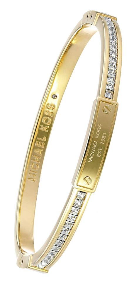 Michael Kors Pavé Hinged Bangle Bracelet 